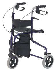 Tri-walker with seat